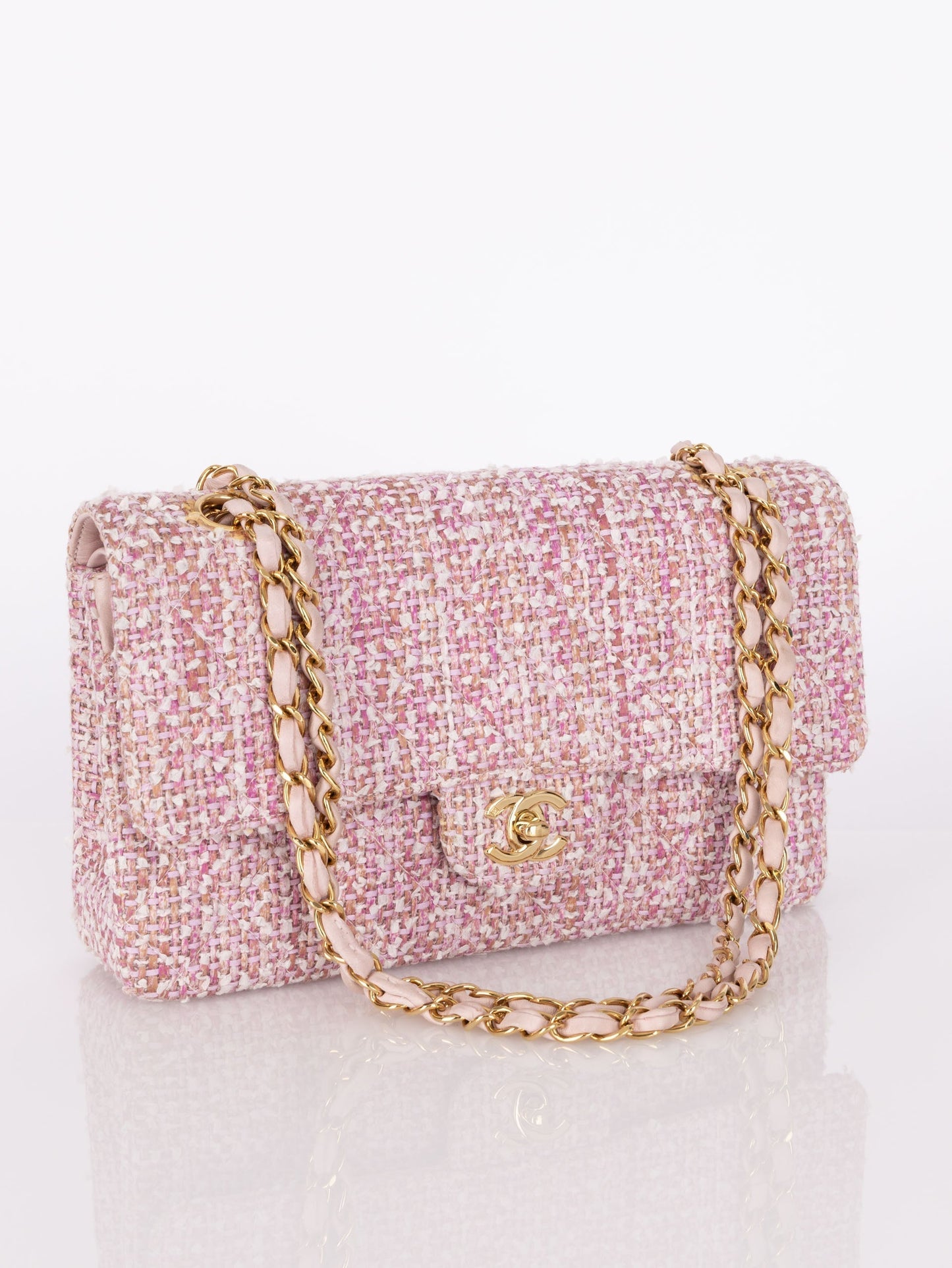 Chanel 2003 Tweed Medium Double Flap