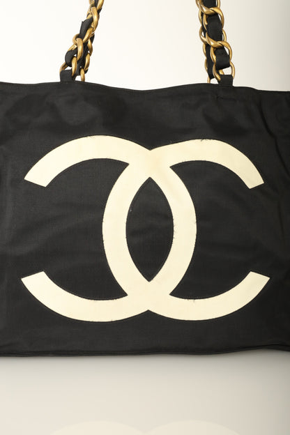 Chanel Nylon Chunky Chain Tote