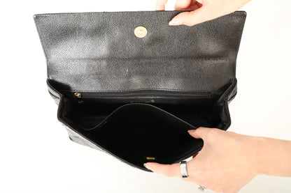 Chanel 2002 Caviar Clutch w/ Chain