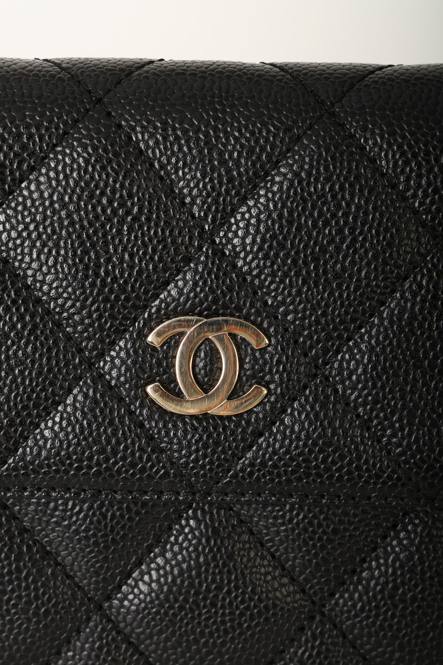 Chanel 2002 Caviar Clutch w/ Chain