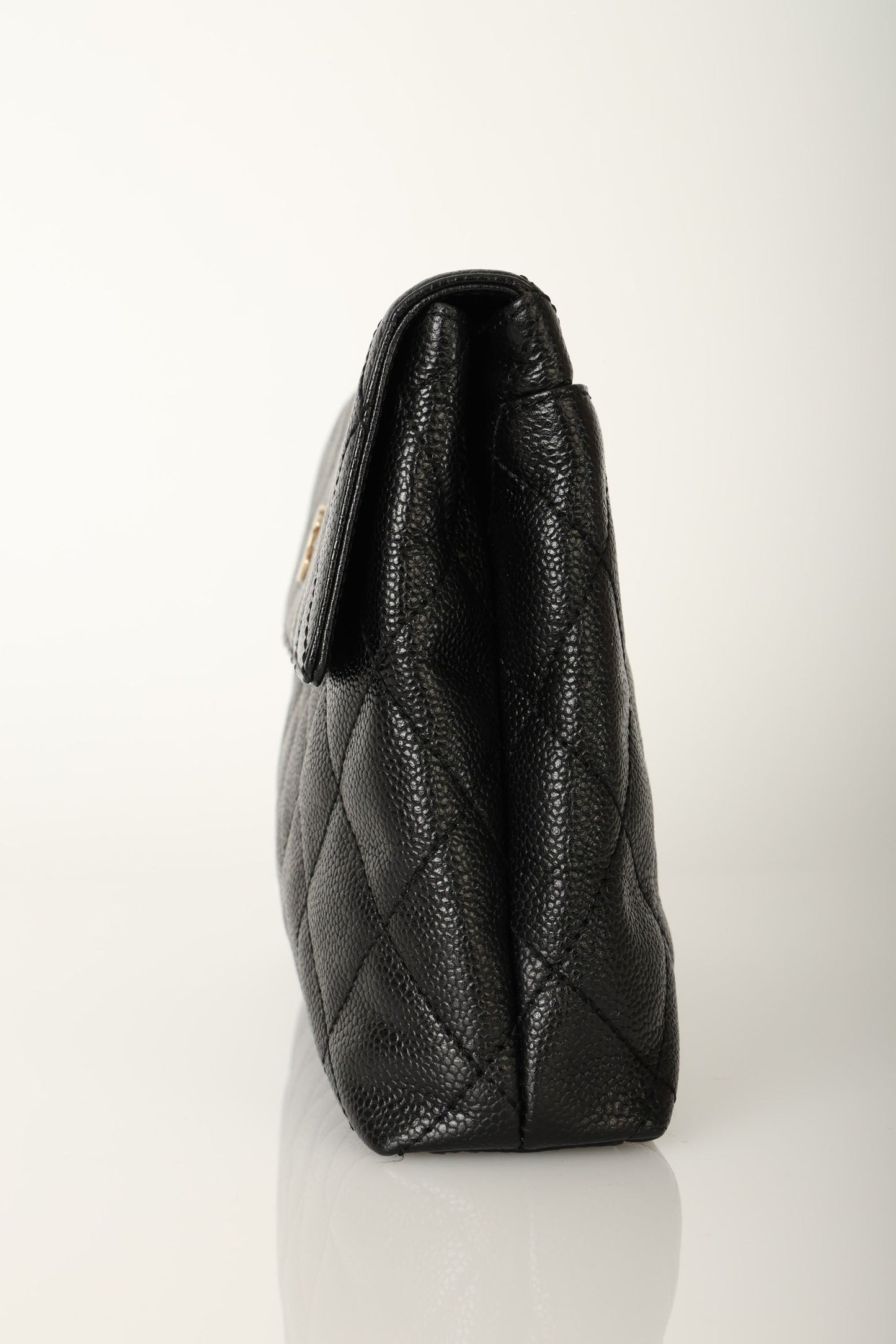 Chanel 2002 Caviar Clutch w/ Chain
