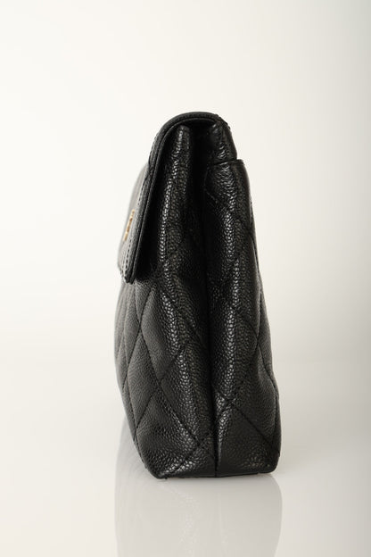 Chanel 2002 Caviar Clutch w/ Chain