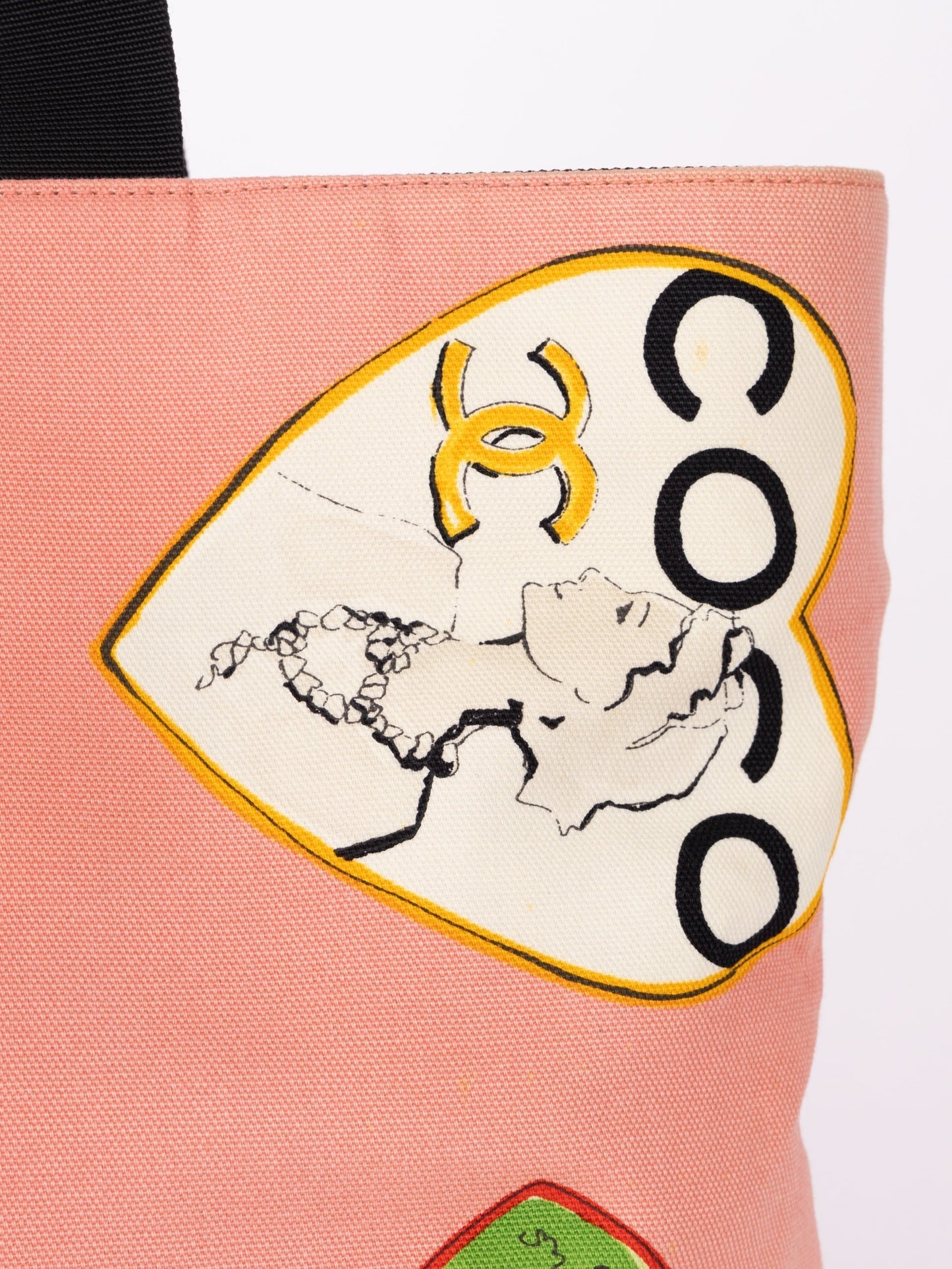 Chanel 2005 Canvas Coco Hearts Tote