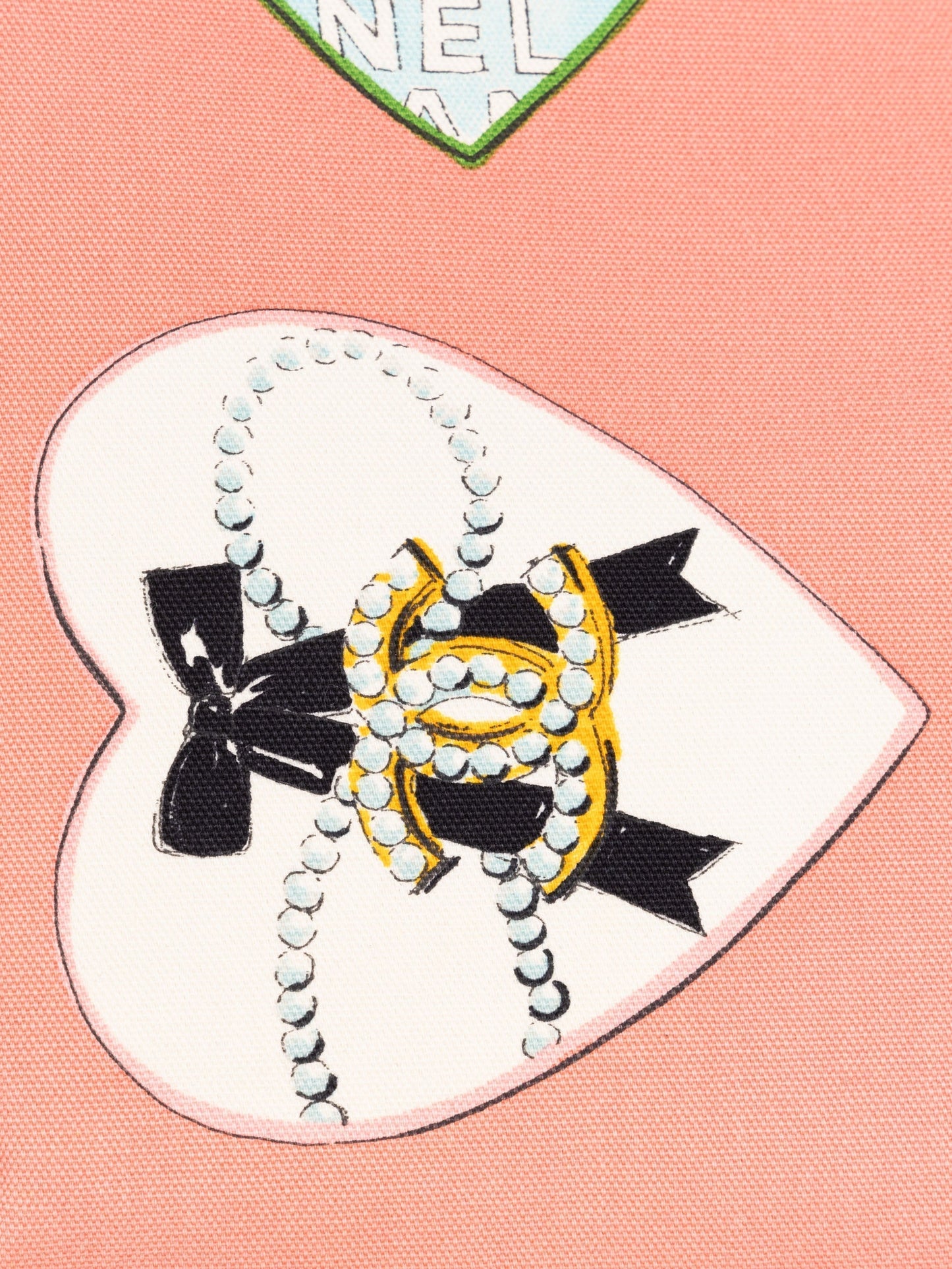 Chanel 2005 Canvas Coco Hearts Tote