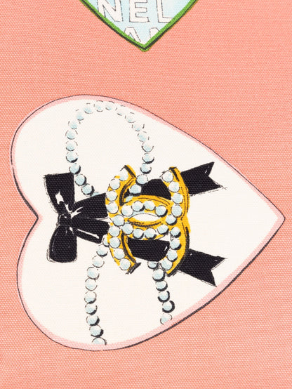 Chanel 2005 Canvas Coco Hearts Tote