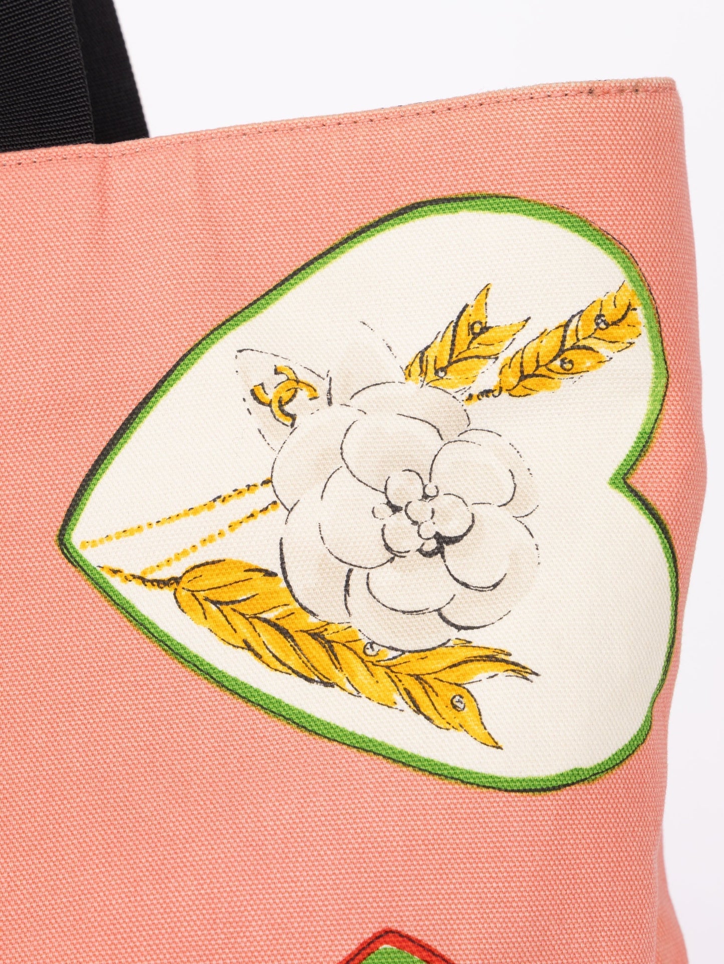 Chanel 2005 Canvas Coco Hearts Tote