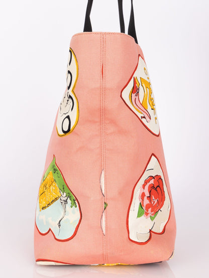 Chanel 2005 Canvas Coco Hearts Tote