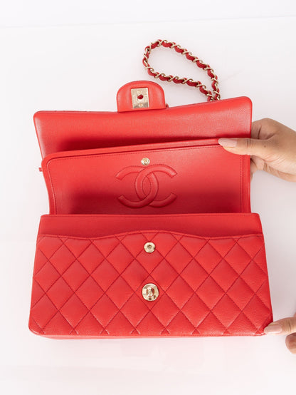 Chanel 2019 Caviar Medium Double Flap