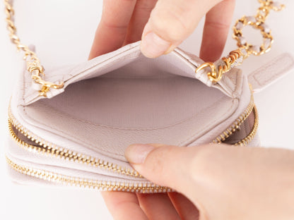 Chanel 2021 Caviar COCO Cardholder on Chain