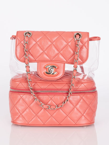 Chanel 2018 Calfskin Aquarium Backpack