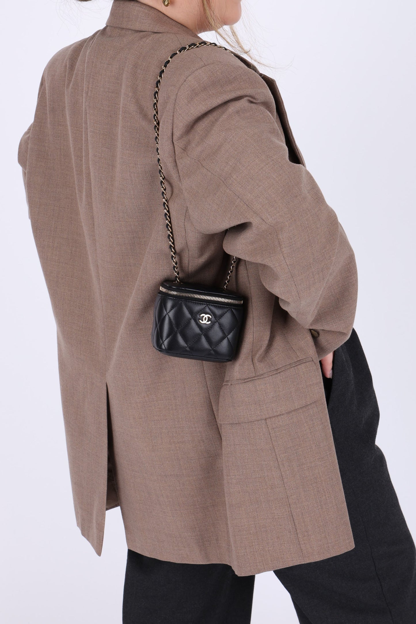 Chanel 2021 Lambskin Mini Vanity Bag