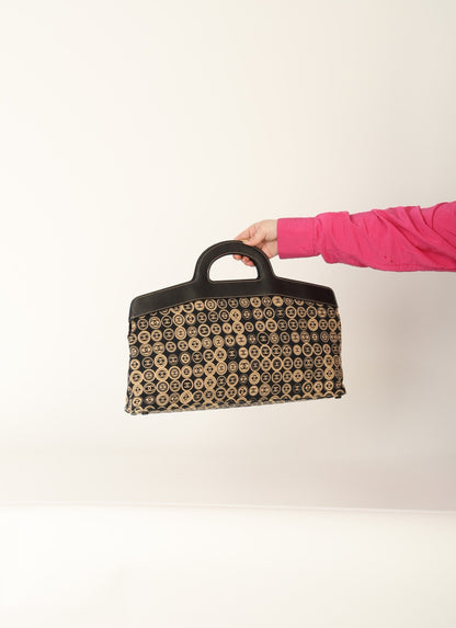 Chanel 2003 Jersey Logo Top Handle Bag