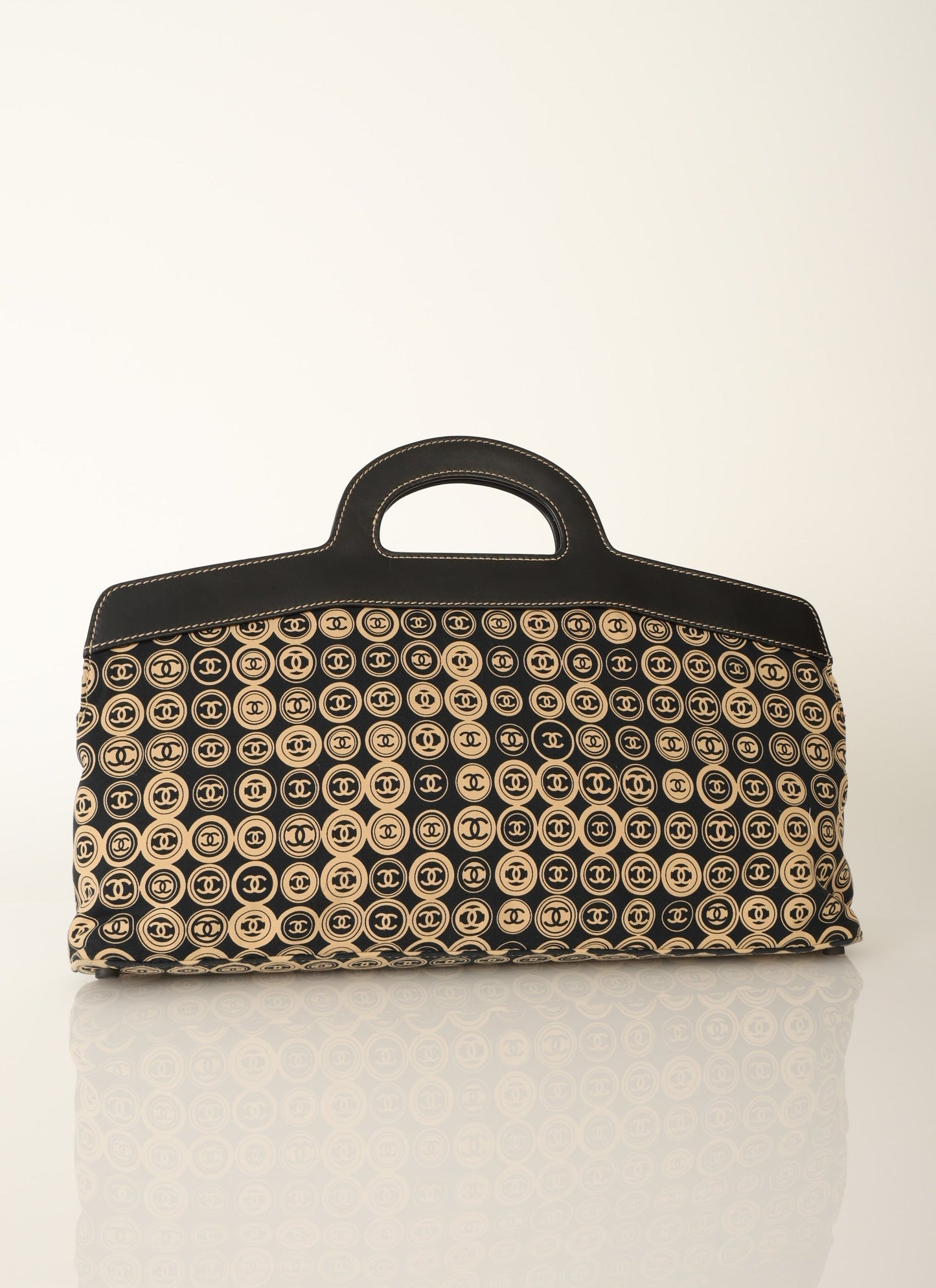 Chanel 2003 Jersey Logo Top Handle Bag