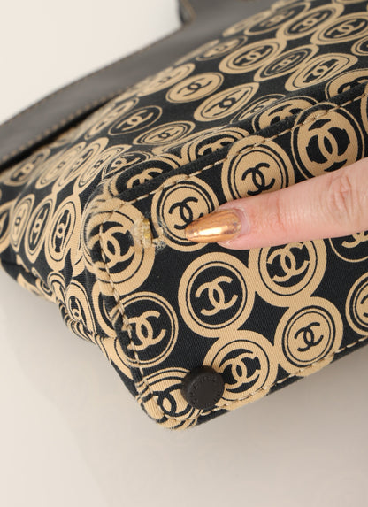 Chanel 2003 Jersey Logo Top Handle Bag
