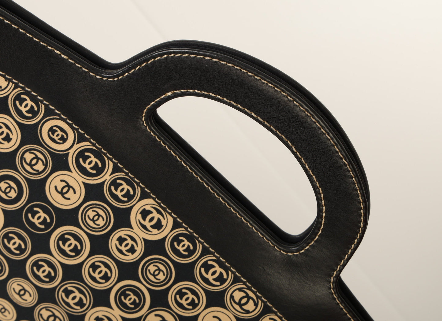 Chanel 2003 Jersey Logo Top Handle Bag