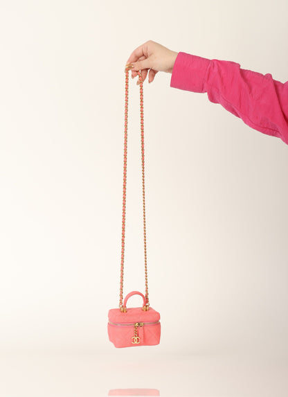 Chanel 2021 Caviar Top Handle Vanity