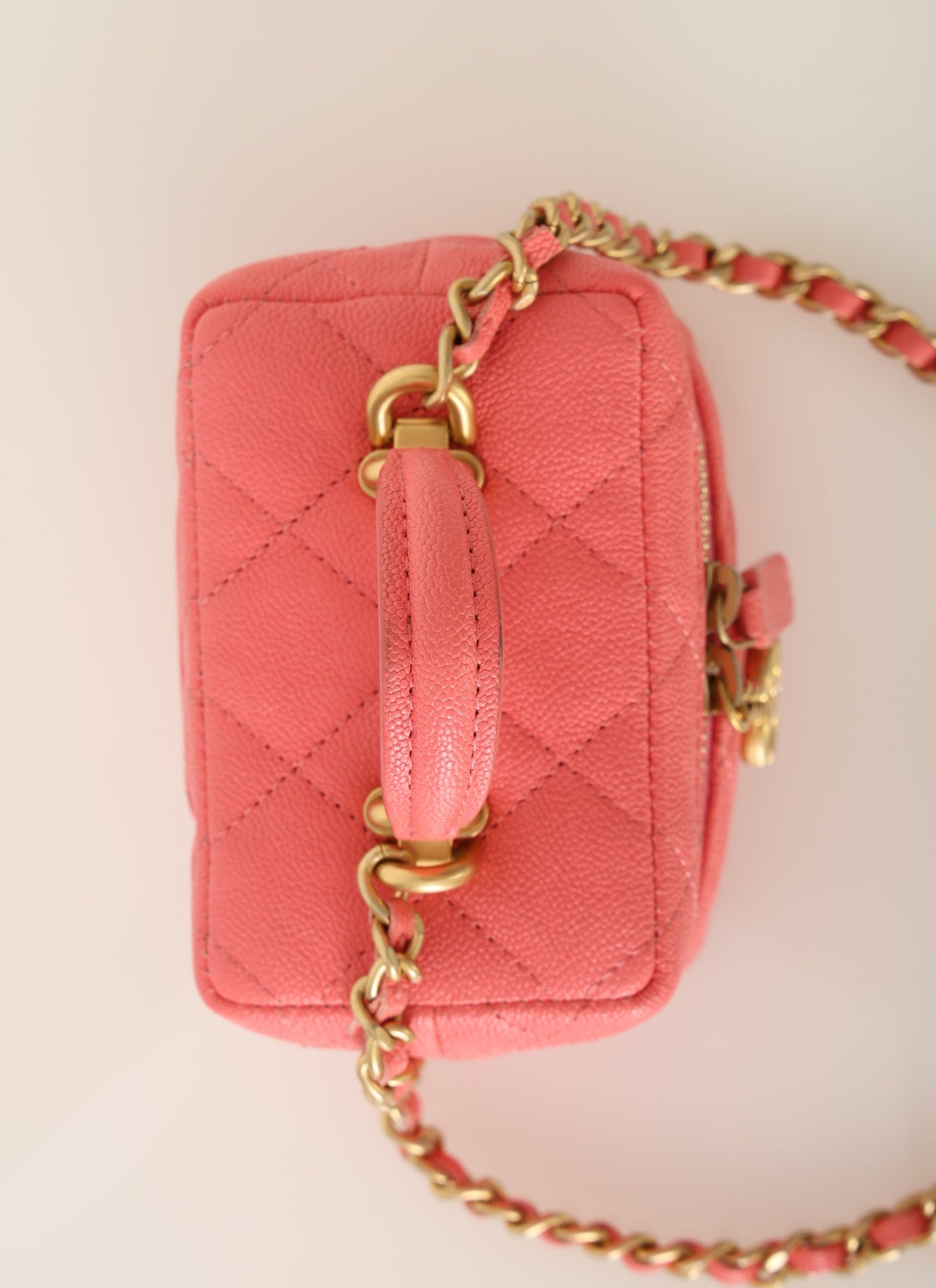 Chanel 2021 Caviar Top Handle Vanity