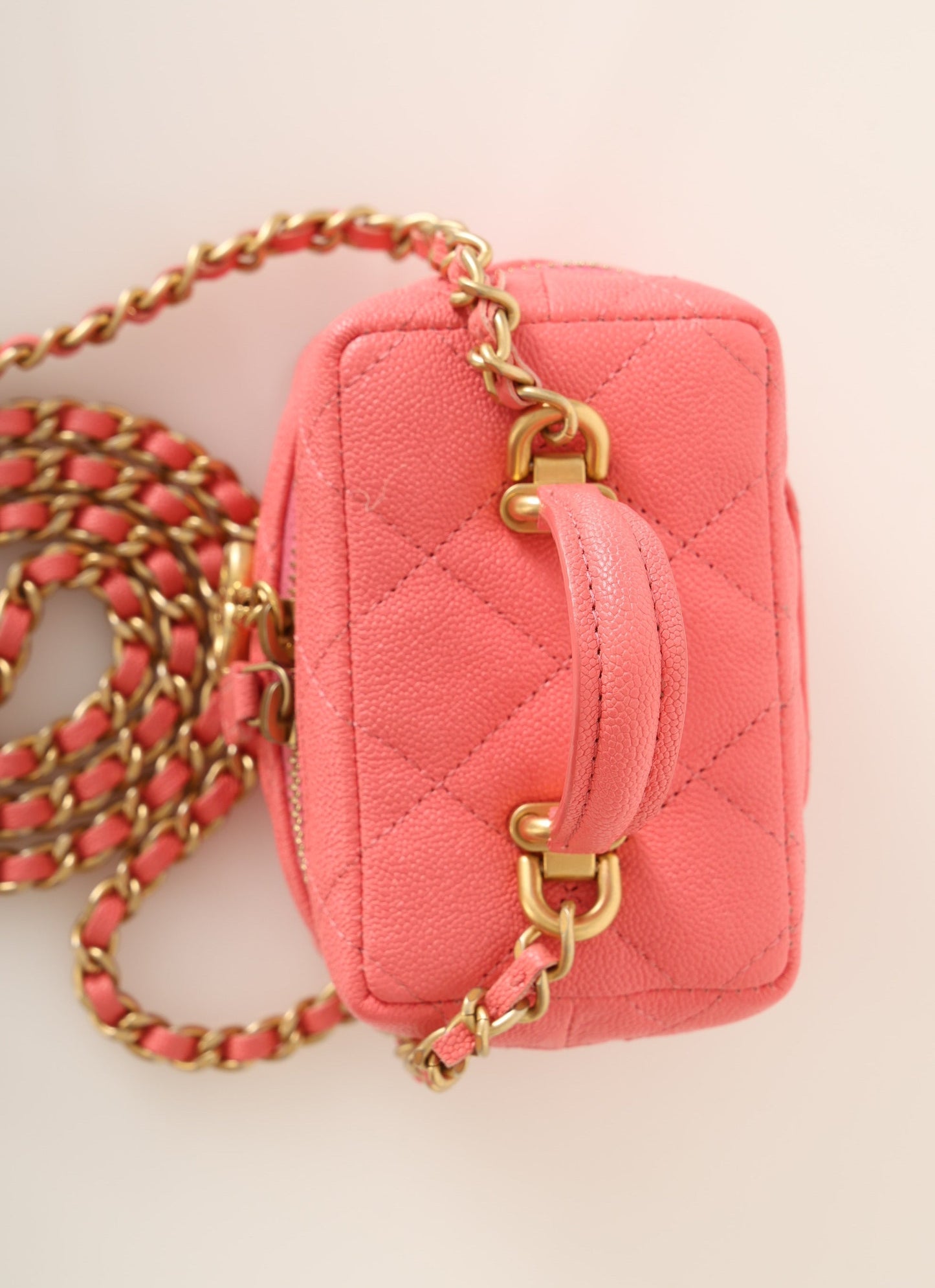 Chanel 2021 Caviar Top Handle Vanity