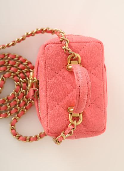 Chanel 2021 Caviar Top Handle Vanity