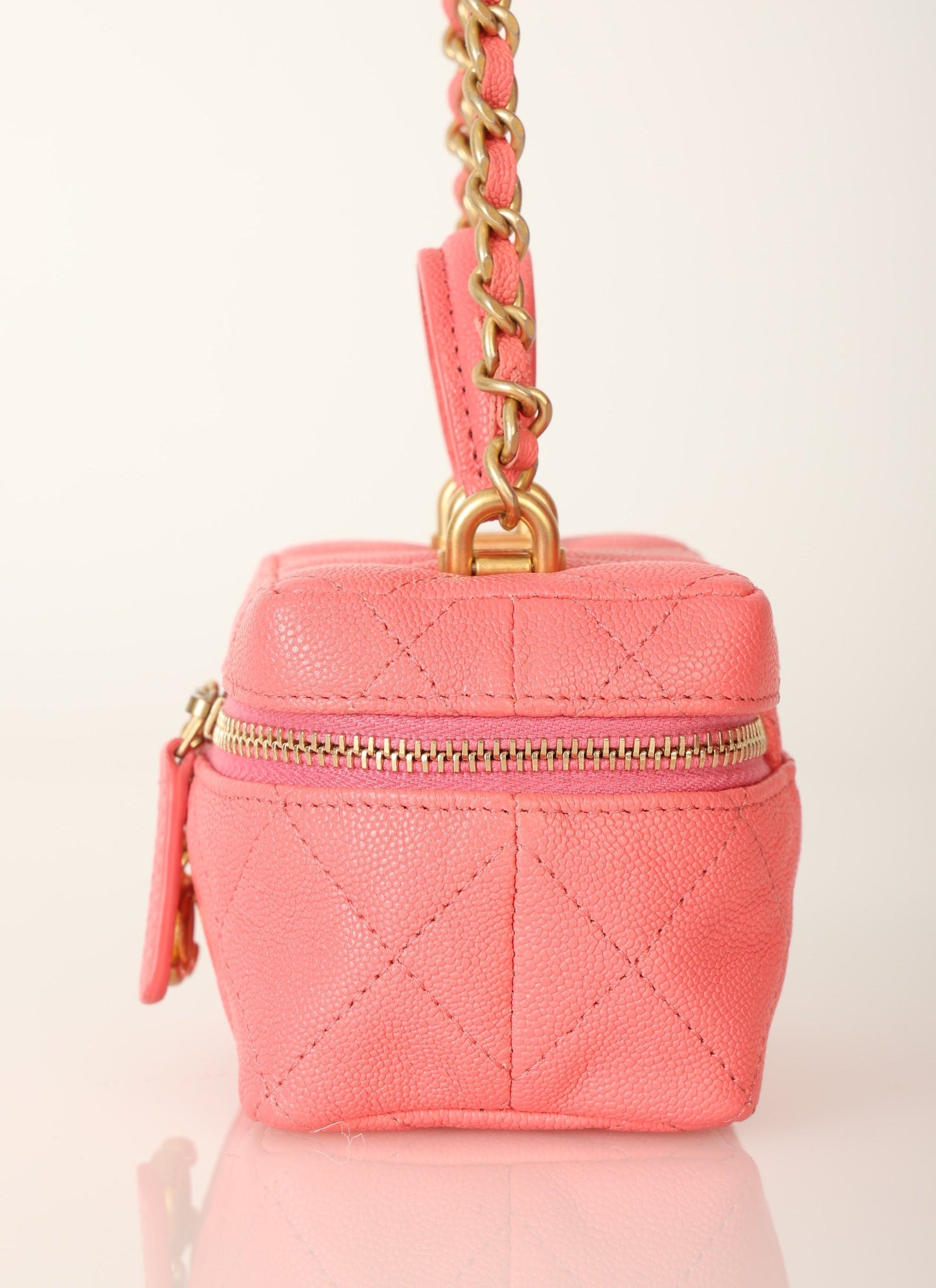 Chanel 2021 Caviar Top Handle Vanity