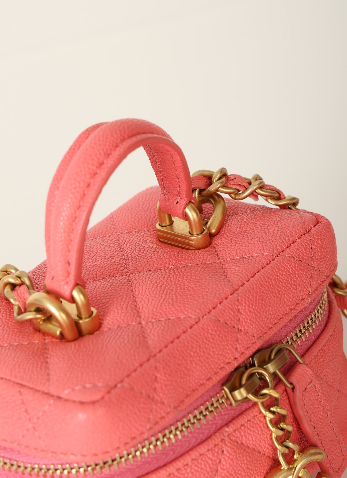 Chanel 2021 Caviar Top Handle Vanity