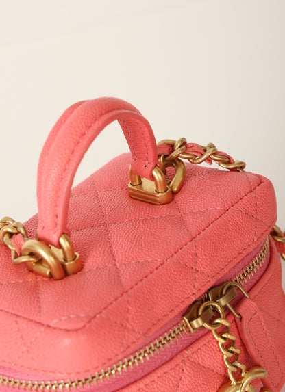 Chanel 2021 Caviar Top Handle Vanity