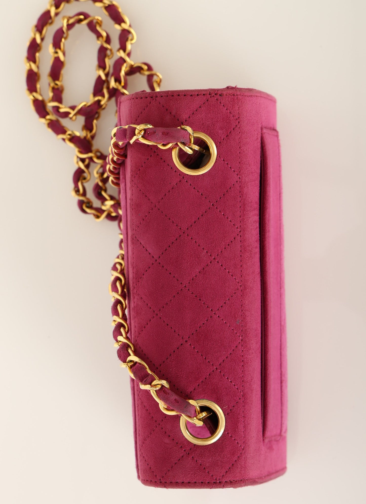 Chanel 1989 Suede Trapezoid Flap