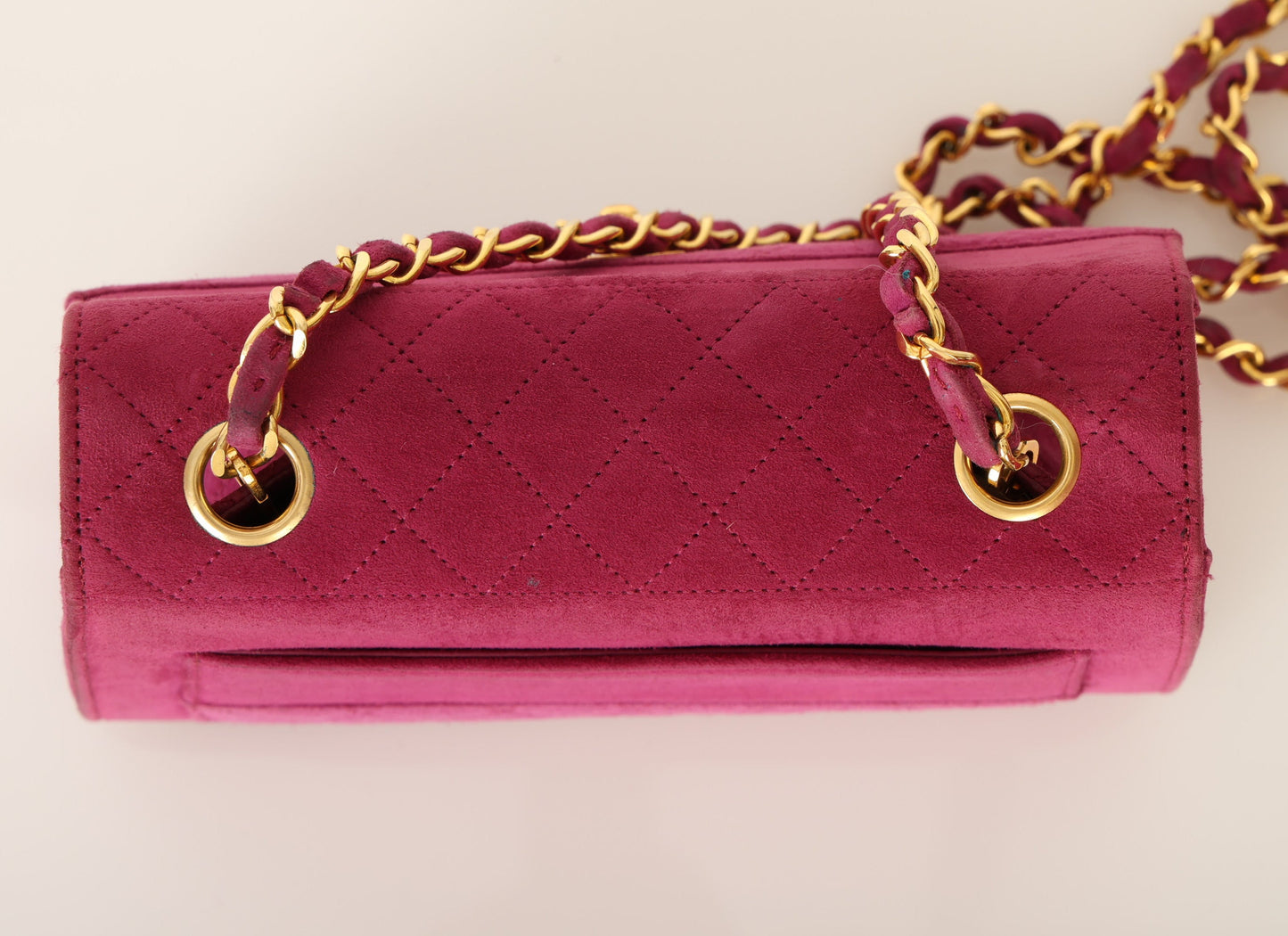 Chanel 1989 Suede Trapezoid Flap