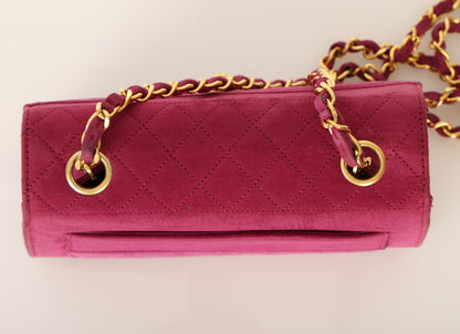 Chanel 1989 Suede Trapezoid Flap