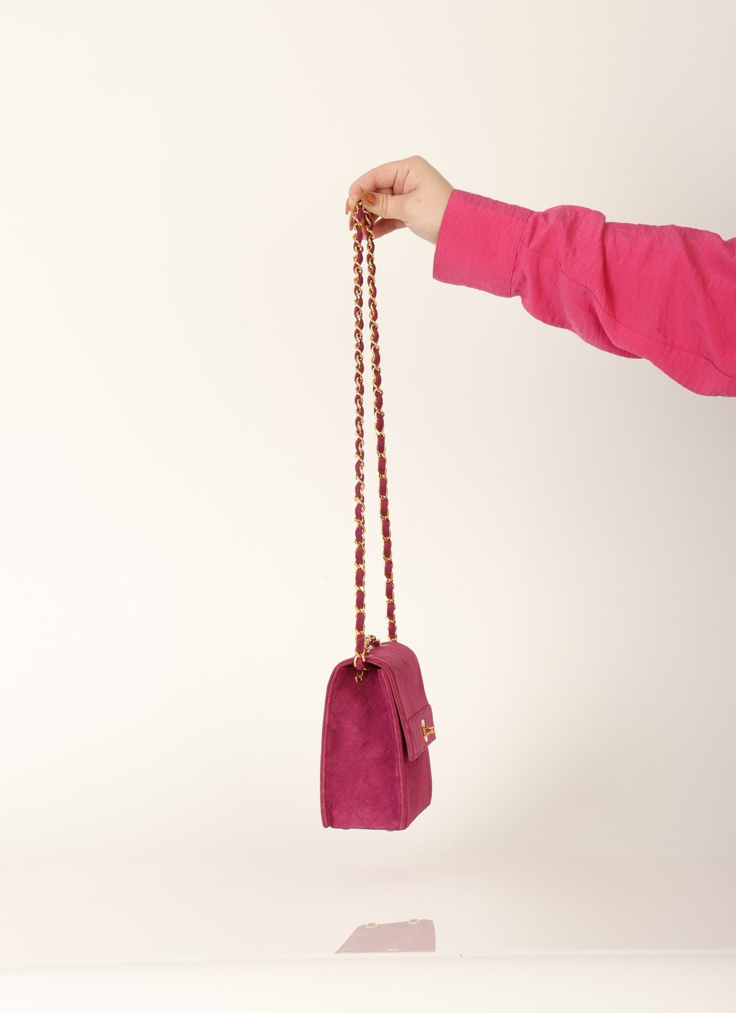 Chanel 1989 Suede Trapezoid Flap
