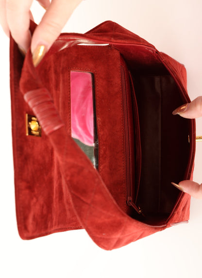Chanel 1991 Suede Mini Shoulder Bag