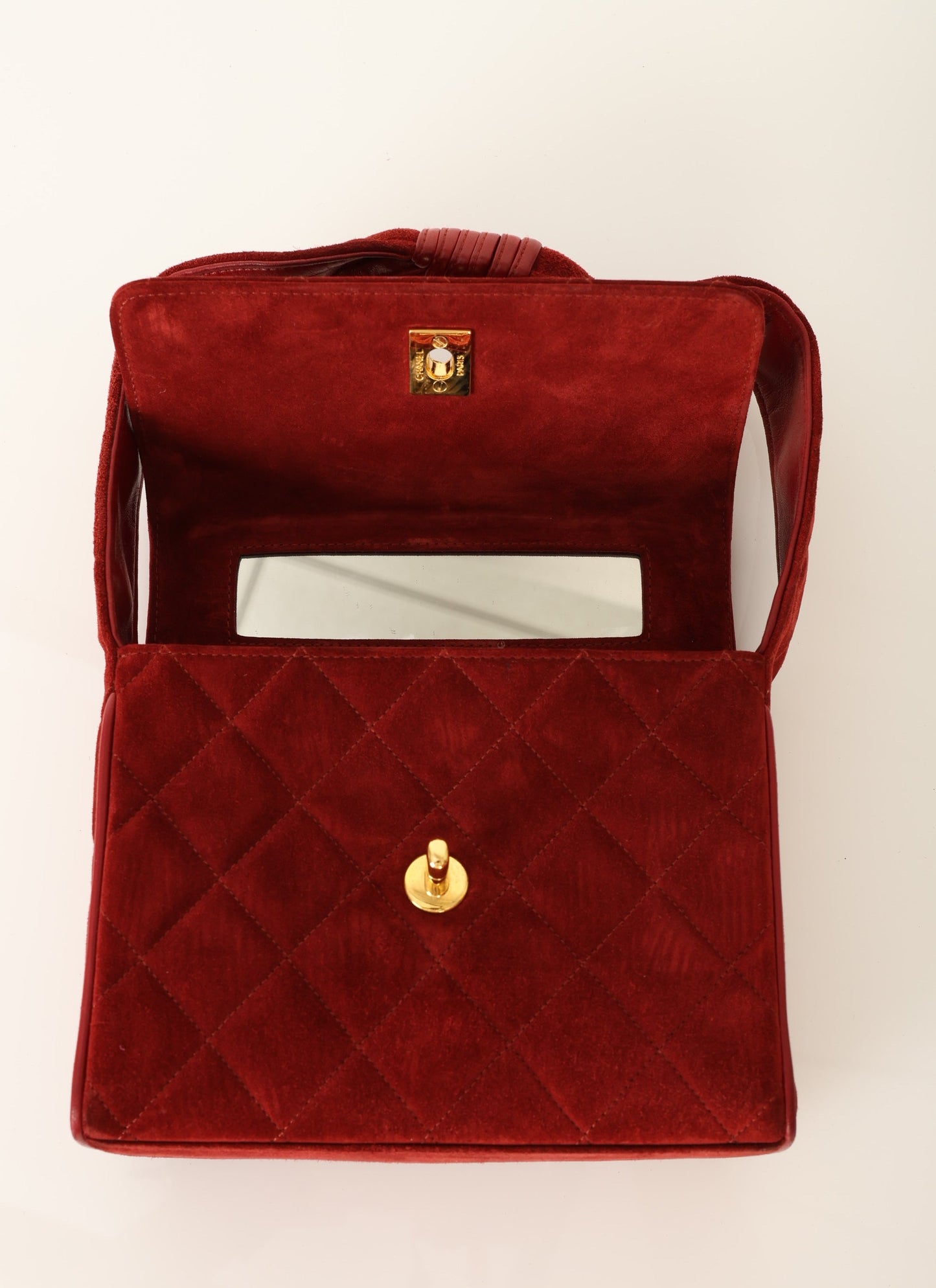 Chanel 1991 Suede Mini Shoulder Bag