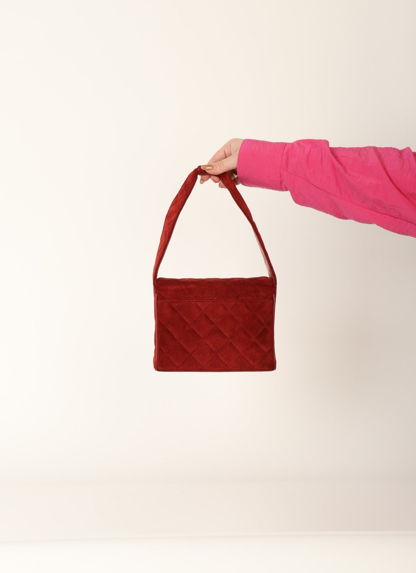 Chanel 1991 Suede Mini Shoulder Bag