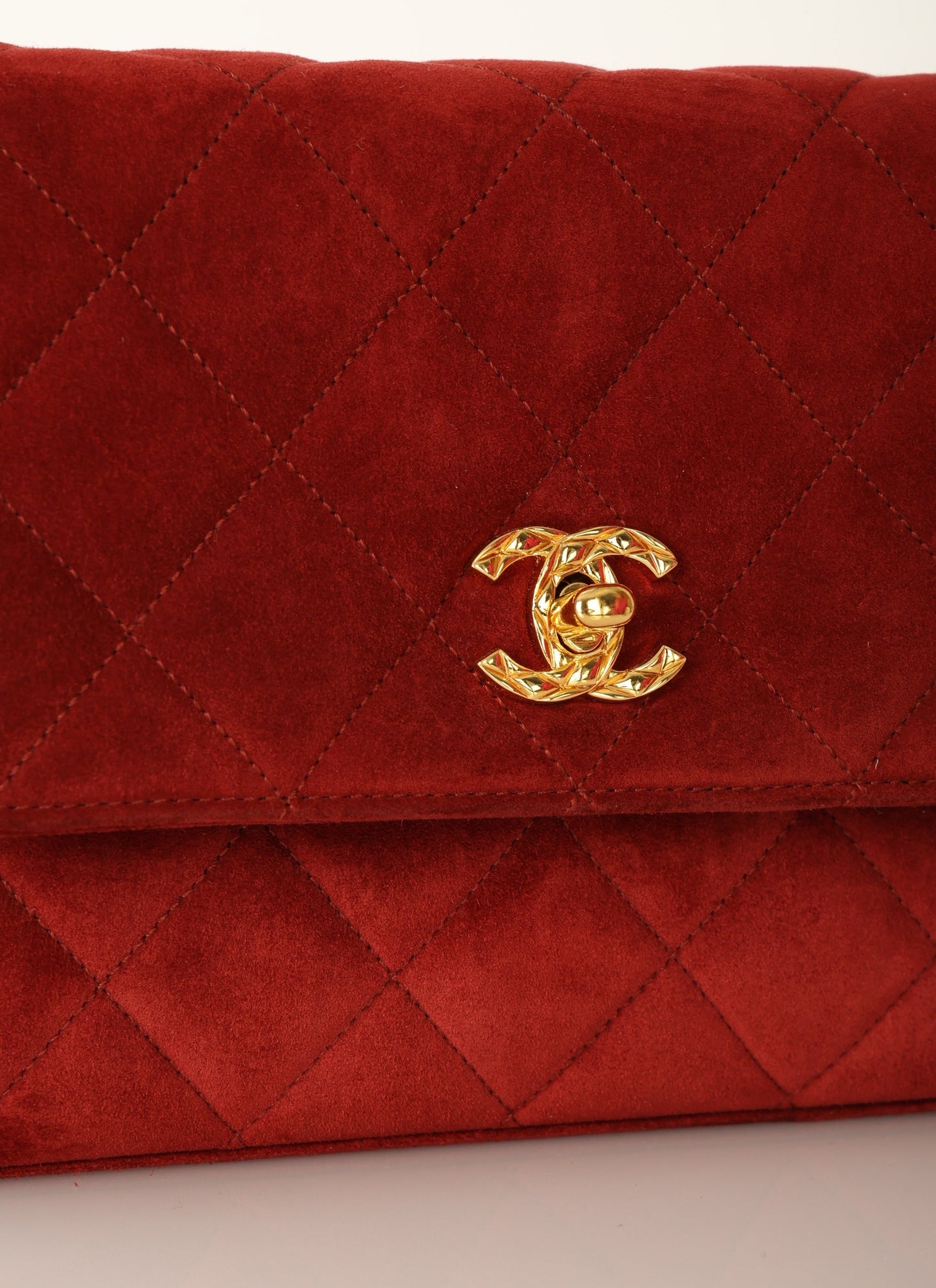 Chanel 1991 Suede Mini Shoulder Bag