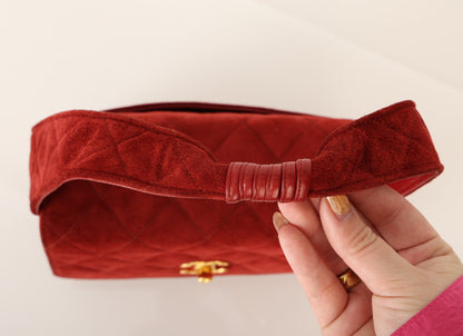 Chanel 1991 Suede Mini Shoulder Bag