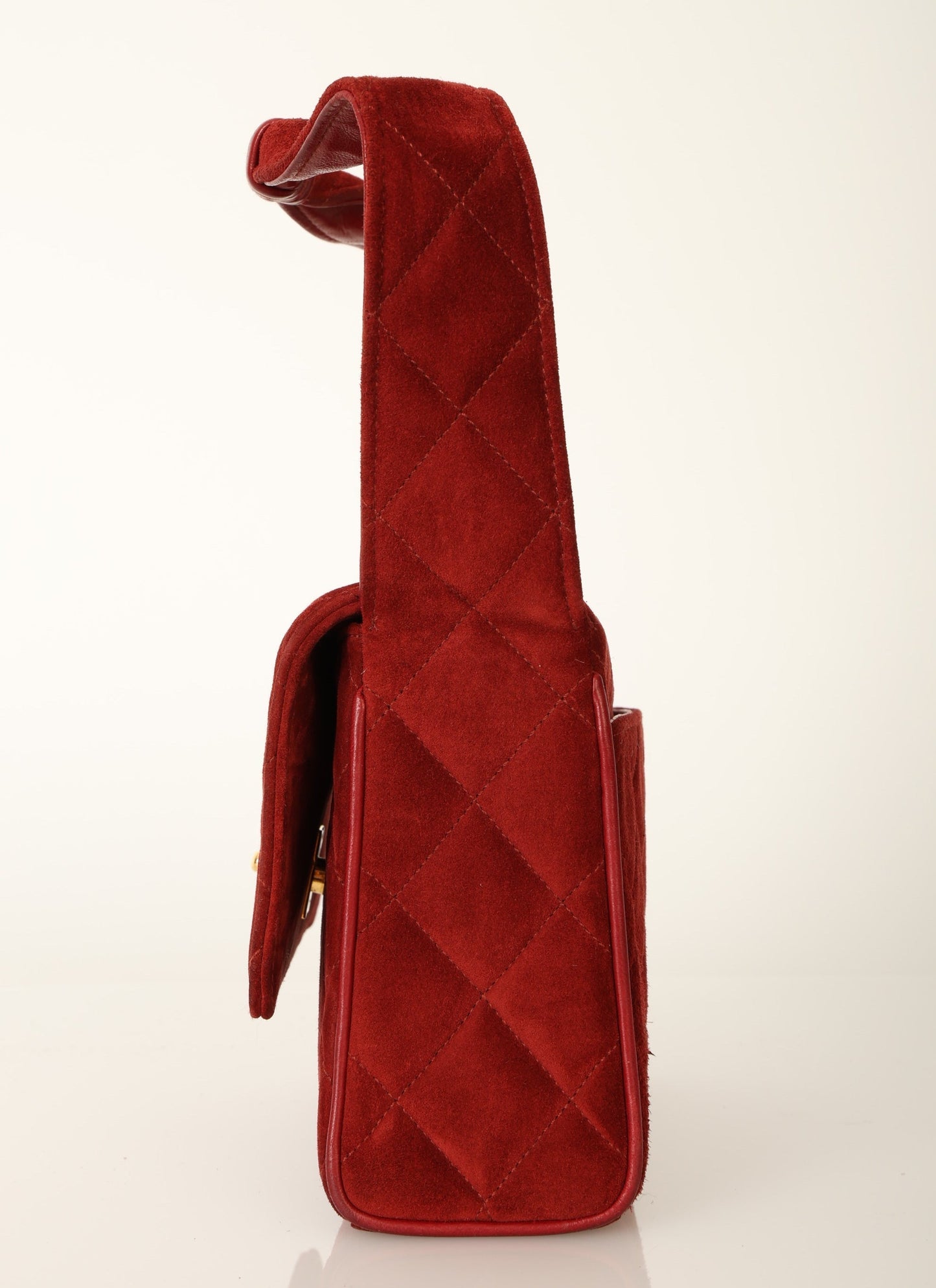 Chanel 1991 Suede Mini Shoulder Bag