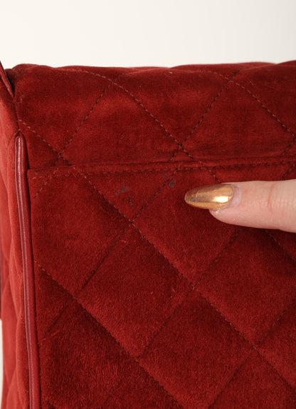 Chanel 1991 Suede Mini Shoulder Bag