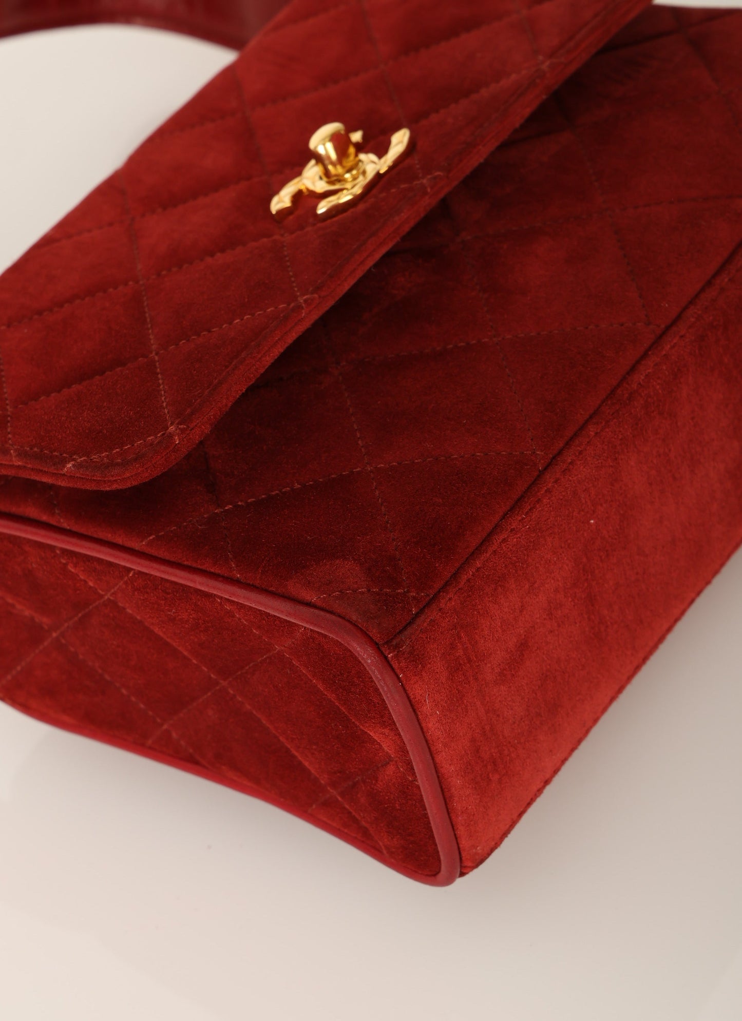 Chanel 1991 Suede Mini Shoulder Bag