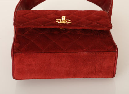 Chanel 1991 Suede Mini Shoulder Bag