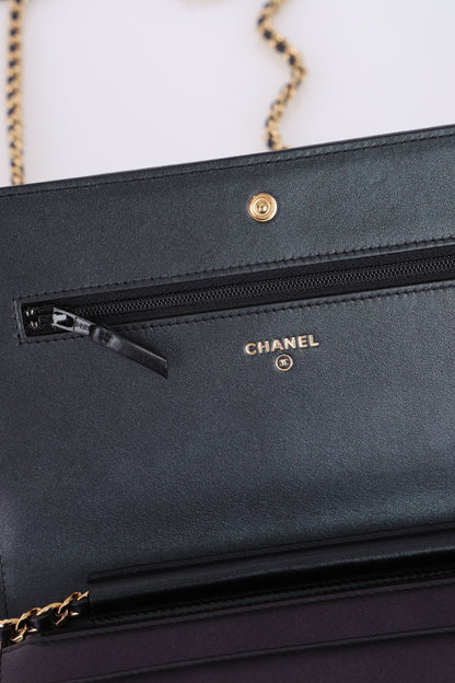 Chanel 2018 Iridescent Velvet Wallet on Chain