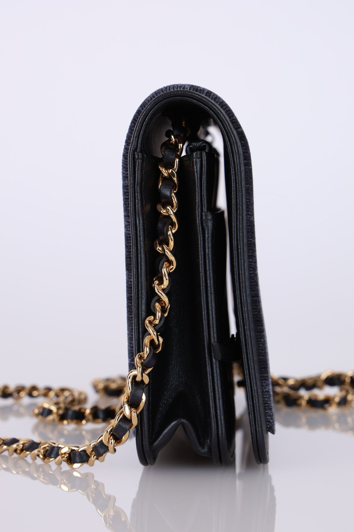 Chanel 2018 Iridescent Velvet Wallet on Chain