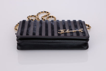 Chanel 2018 Iridescent Velvet Wallet on Chain