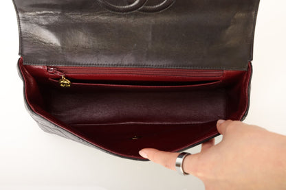 Chanel 1994 Lambskin East West Kelly Top Handle