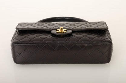 Chanel 1994 Lambskin East West Kelly Top Handle