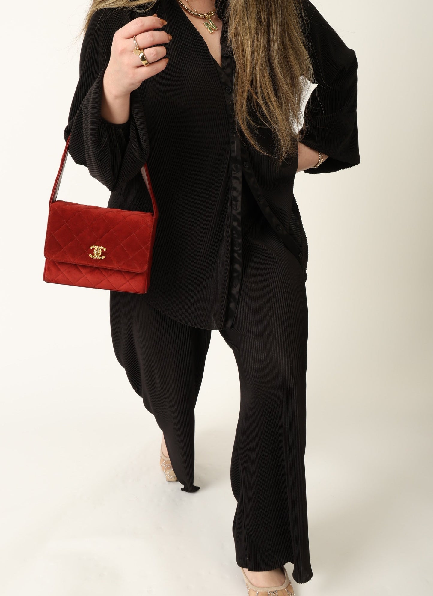 Chanel 1991 Suede Mini Shoulder Bag