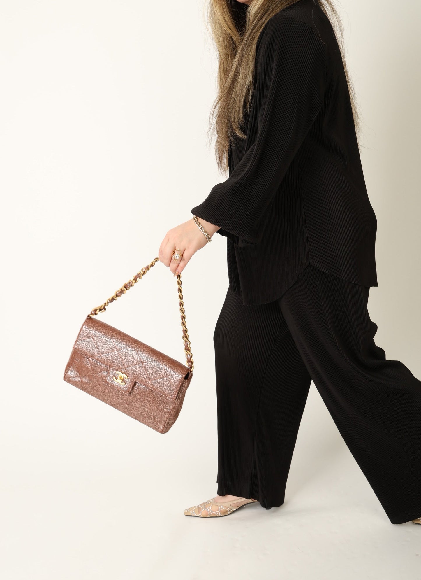 Chanel 2000 Iridescent Caviar Flap Bag