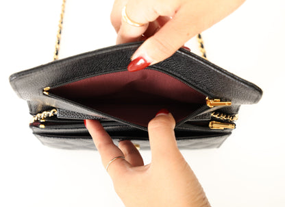 Chanel 2019 Caviar Wallet on Chain