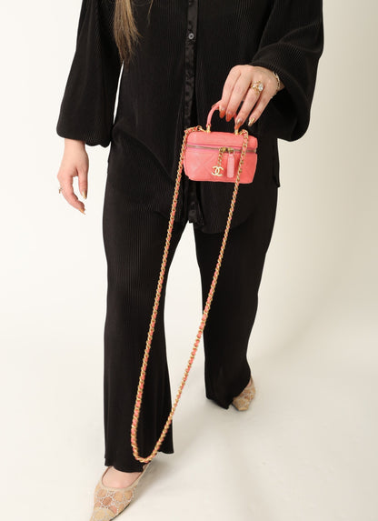 Chanel 2021 Caviar Top Handle Vanity