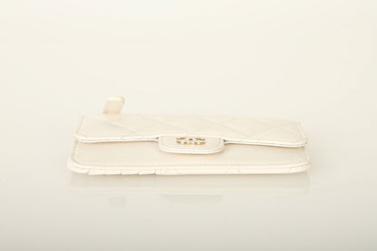 Chanel 2023 Caviar Cardholder w/ Chain