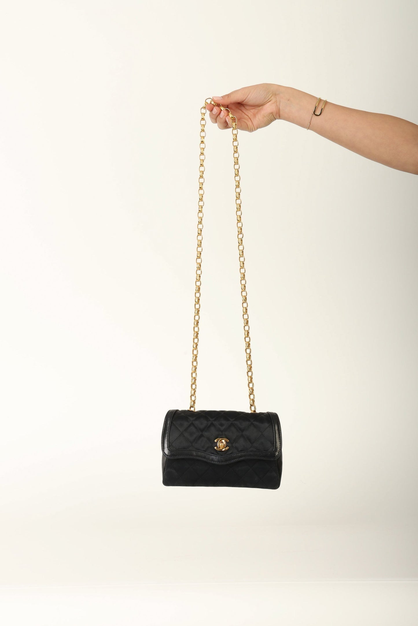 Chanel Satin & Lambskin Bijoux Mini Bag